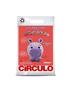 Kit Amigurumi Coleção Bicho Bola - Hipopótamo Nina