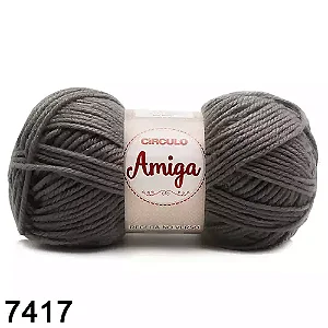 Fio Amiga Circulo 100g 7417- Cinza Chumbo
