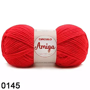 Fio Amiga Circulo 100g 0145- Vermelho Chama