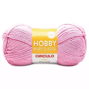 Fio Hobby Baby e Kids Circulo 100g 3131- Chiclete Rosa Candy