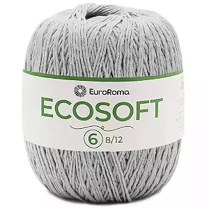 Barbante EuroRoma Ecosoft n°6 452mts 0270 - Cinza