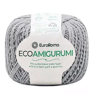 Fio Ecoamigurumi EuroRoma 254mts Cor -270 Cinza