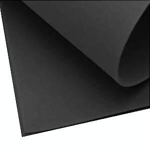 EVA Placa 40x50cmx1,5mm Cor Preto 1 Unidade