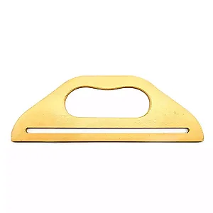 Alça de Bolsa Madeira Bege 8,5x25,5cm - 2 unidades Ro. 151331