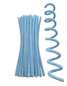 Haste Arame Chenille Limpador de Cachimbo 30cm Com 10unidades Cor Azul BB Ro. 153321