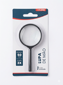 Lupa de Mão Yin's Paper 50mm 3x Ampliação