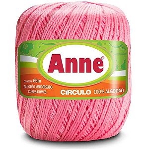 Linha Anne 65m Algodão Cor 3048- Flamingo com 65 metros