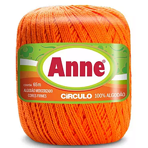 Linha Anne 65m Algodão Cor 4456- Laranja com 65 metros