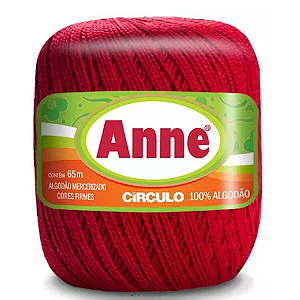 Linha Anne 65m Algodão Cor 3581- Pimenta com 65 metros
