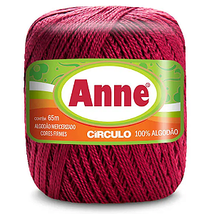Linha Anne 65m Algodão Cor 7136- Marsala com 65 metros