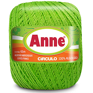 Linha Anne 65m Algodão Cor 5947- Verde Citrico com 65 metros