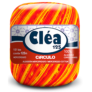 Linha Clea 125 Circulo Cor 9165- Hibisco Amarelo Com 125 Metros