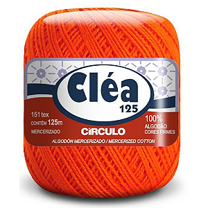 Linha Clea 125 Circulo Cor 4445- Tangerina Com 125 Metros
