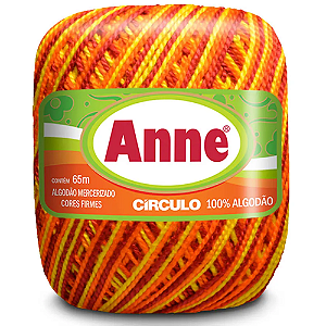 Linha Anne 65m Algodão Cor 9165- Hibisco Amarelo com 65 metros