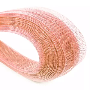 Fita Crinol - 3,8cm - RO.110039 Salmão Com 22,8Mt