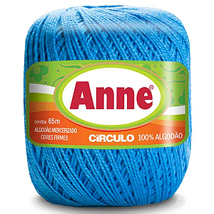 Linha Anne 65m Algodão Cor 2500- Acqua com 65 metros