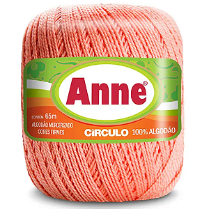 Linha Anne 65m Algodão Cor 4514- Pessego com 65 metros