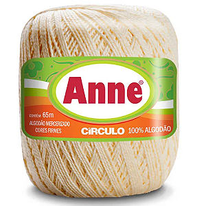 Linha Anne 65m Algodão Cor 1074- Creme com 65 metros