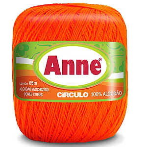 Linha Anne 65m Algodão Cor 4445- Tangerina com 65 metros