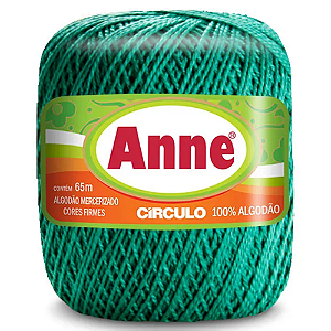 Linha Anne 65m Algodão Cor 5556- Tiffany com 65 metros
