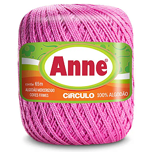 Linha Anne 65m Algodão Cor 6085- Rosa Bale com 65 metros