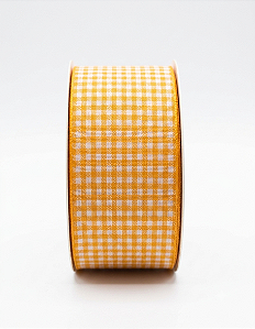 Fita Xadrez 38mm Rolo 10 Metros NYBC Cor 110 Amarelo Ouro