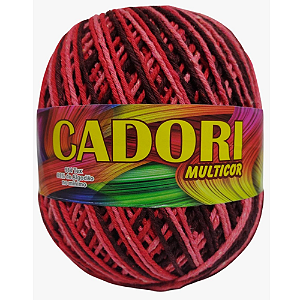 Barbante Cadori Multicolor N.6 Cor 727 Vermelho C/226 Metros