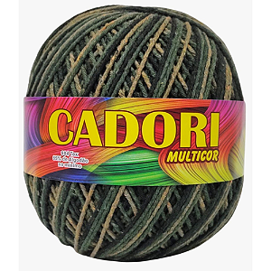 Barbante Cadori Multicolor N.6 Cor 821 Verde Escuro C/226 Metros