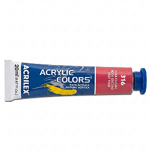 Tinta Acrílica Colors Acrilex 20ml Cor 316 Rosa Escuro