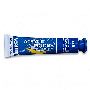 Tinta Acrílica Colors Acrilex 20ml Cor 348 Ultramar Claro