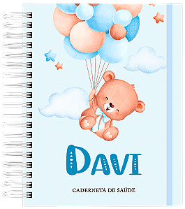 Caderneta de Saúde - Urso Balão Azul