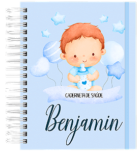 Caderneta de Saúde - Bebê na Nuvem Menino