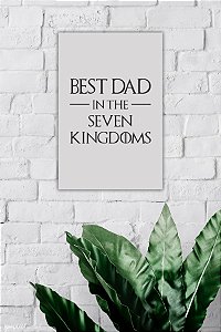 Plaquinha Decorativa | Game of Thrones | Best Dad