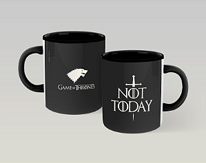 Caneca de Porcelana | Colorida | Game of Thrones - Not Today