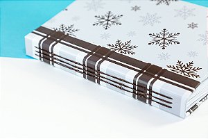 Caderno Sketchbook A5 | Capa Dura Long Stitch Hitch Pautado | Inverno