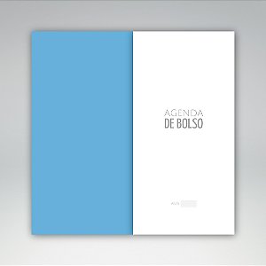 Miolo + Capa Agenda de Bolso Não Datada | ARQUIVO DIGITAL