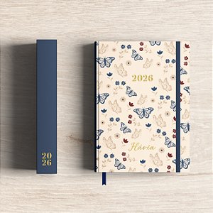Planner 2026 | Borboletas Cappuccino e Blueberry