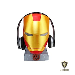 Expositor - Suporte de Fone de Ouvido Gamer Headphone Headset -Homem de Ferro