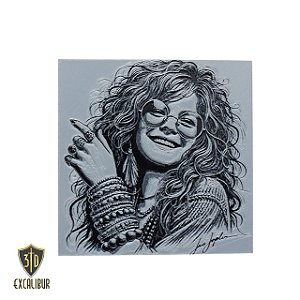 Placa/Quadro Decorativo - Janis Caricatura