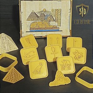 KIT de Cortadores de Biscoito - Egito Antigo
