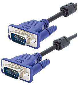 Cabo Vga X Vga Rgb D-sub Com Filtro 1,5 Metros Blindado
