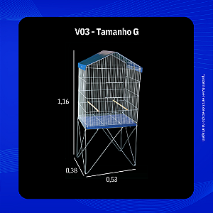 Viveiro Teto de Chapa