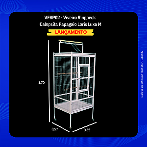 Viveiro Papagaio Calopsita Loris