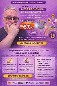 1.2. Curso Online de Mesa Radiônica Apométrica Online | Certificado ABRATH