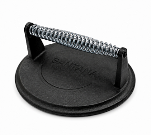 Prensador De Bife Smash Burguer Cabo Espiral