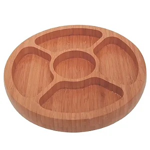 Gamela Com 5 Divisórias Bamboo