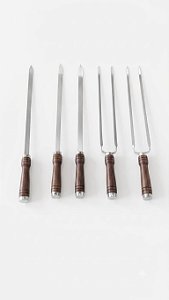 Kit 5 Espetos Inox 304 Sob Medida