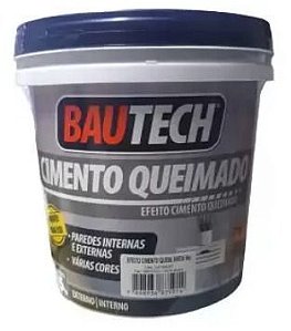 BAUTECH EFEITO CIMENTO QUEIMADO PLATINA 5 KG