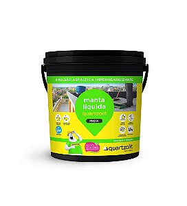 MANTA LIQUIDA PRETA QUARTZOLIT 3,6 KG