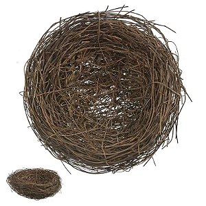 PASCOA ENFEITE NINHO (MARROM) 15cm (FLORARTE)